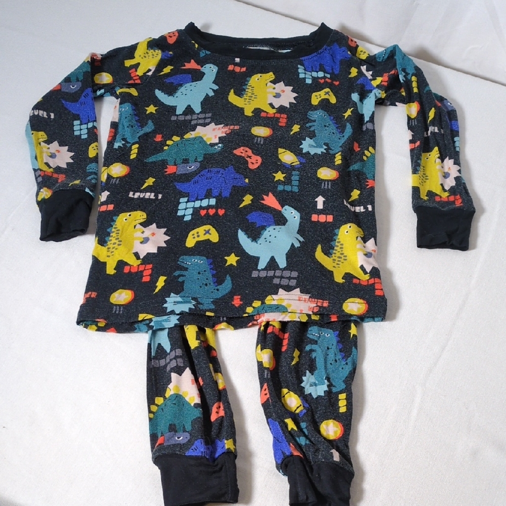 Little Sleepies  Pajama Set  Dinosaur Size 18-24 months